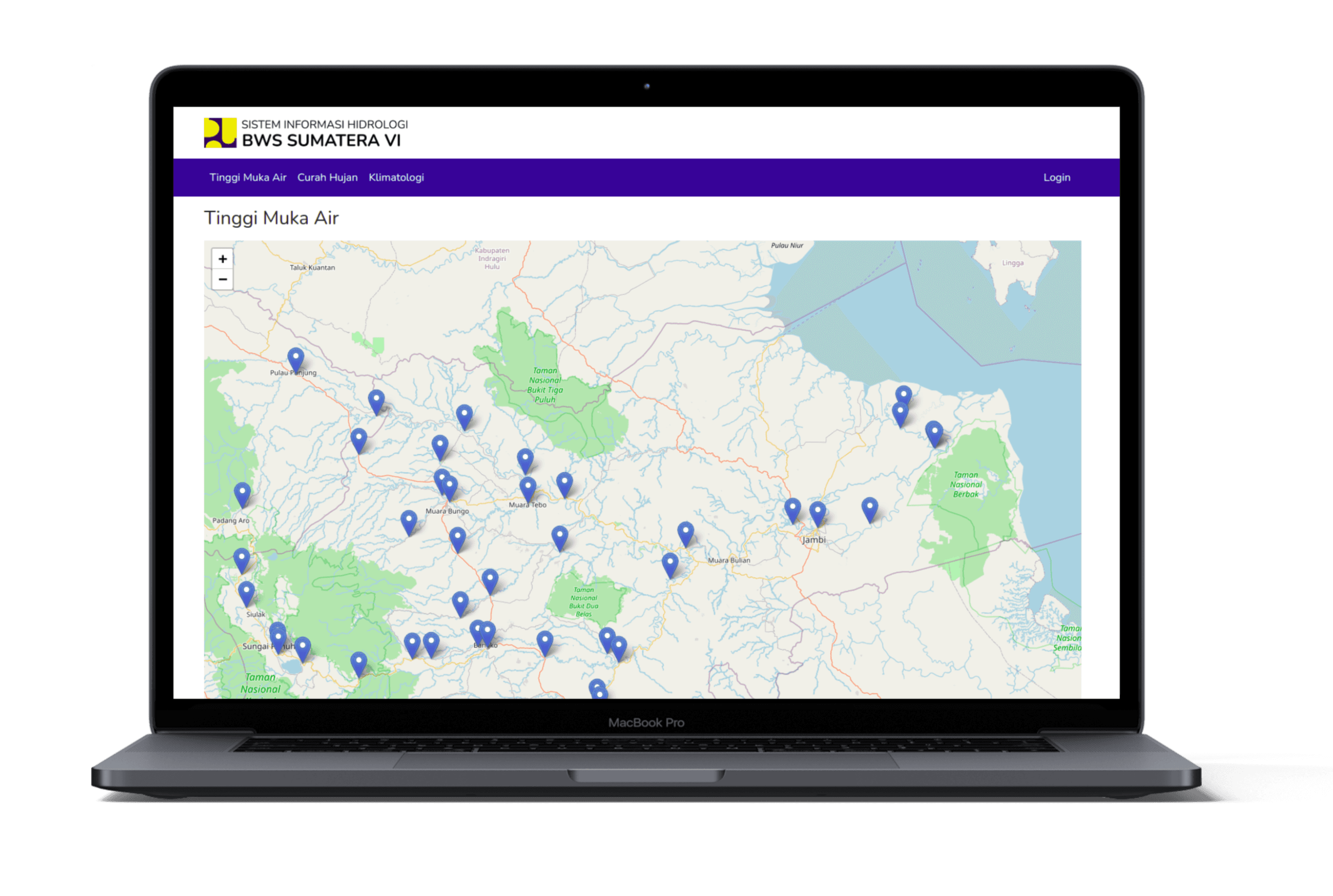 Sistem Informasi Hidrologi BWS Sumatera VI