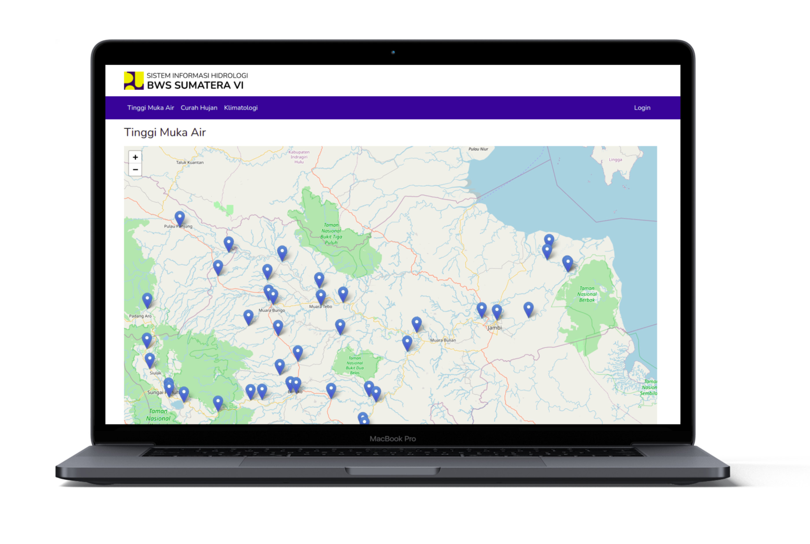 Sistem Informasi Hidrologi BWS Sumatera VI