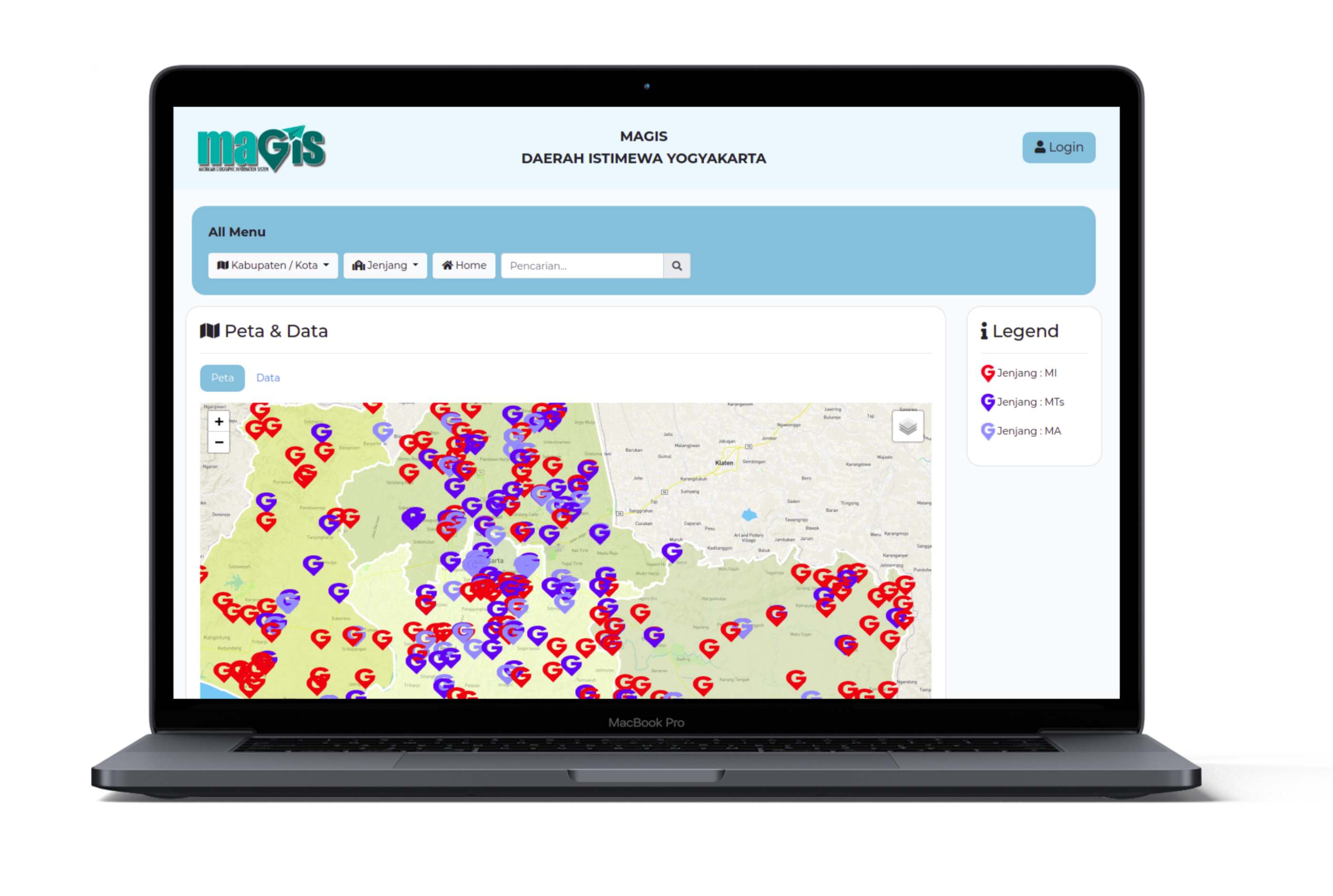 Website Madrasah Geographic Information System (Magis)
