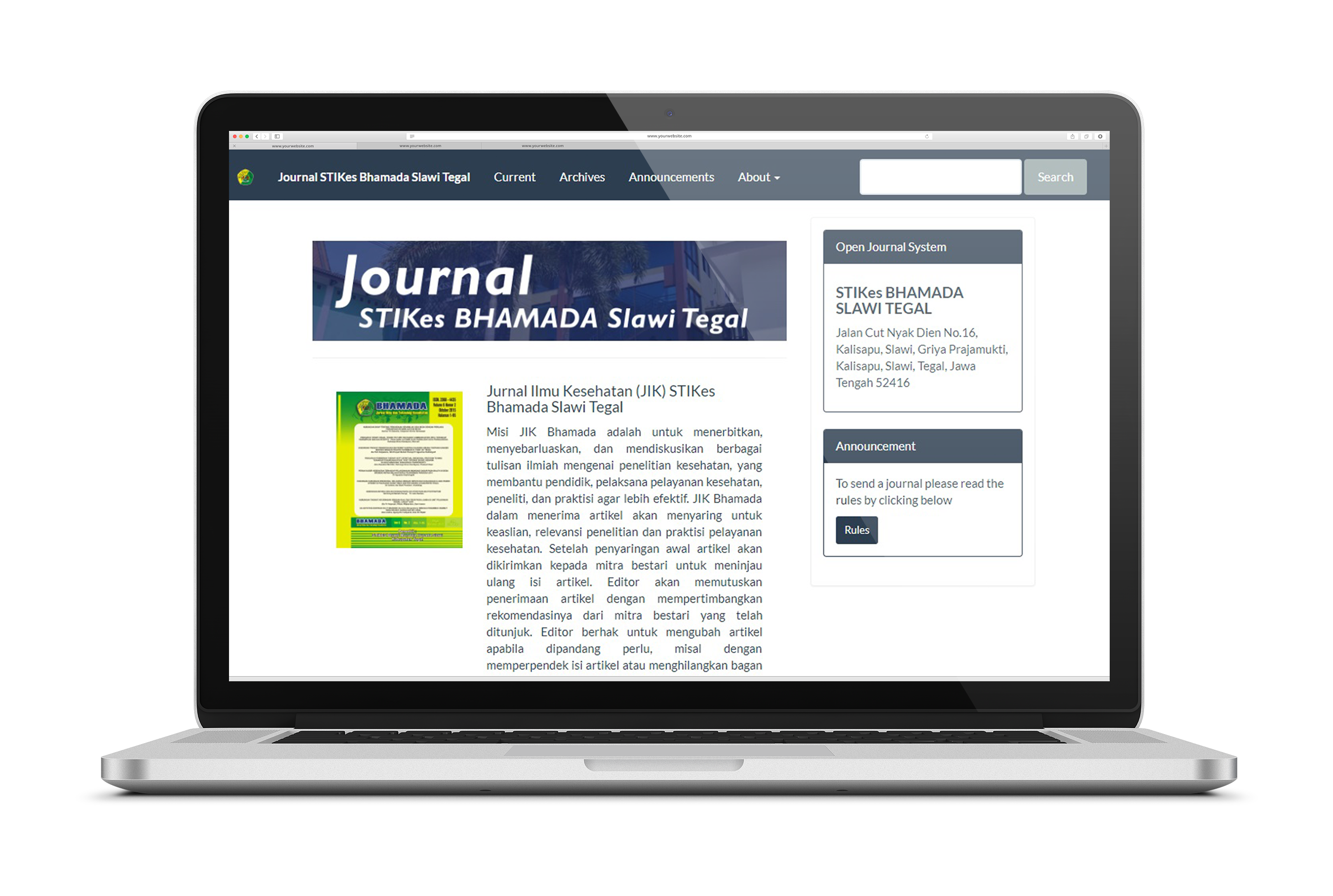 OJS Stikes Bhamada Slawi Tegal