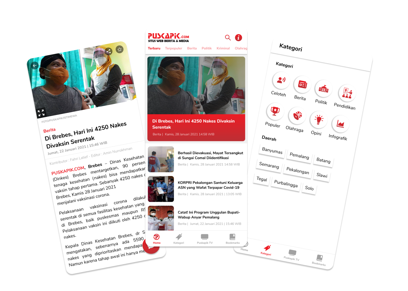 Puskapik News Portal Mobile Application