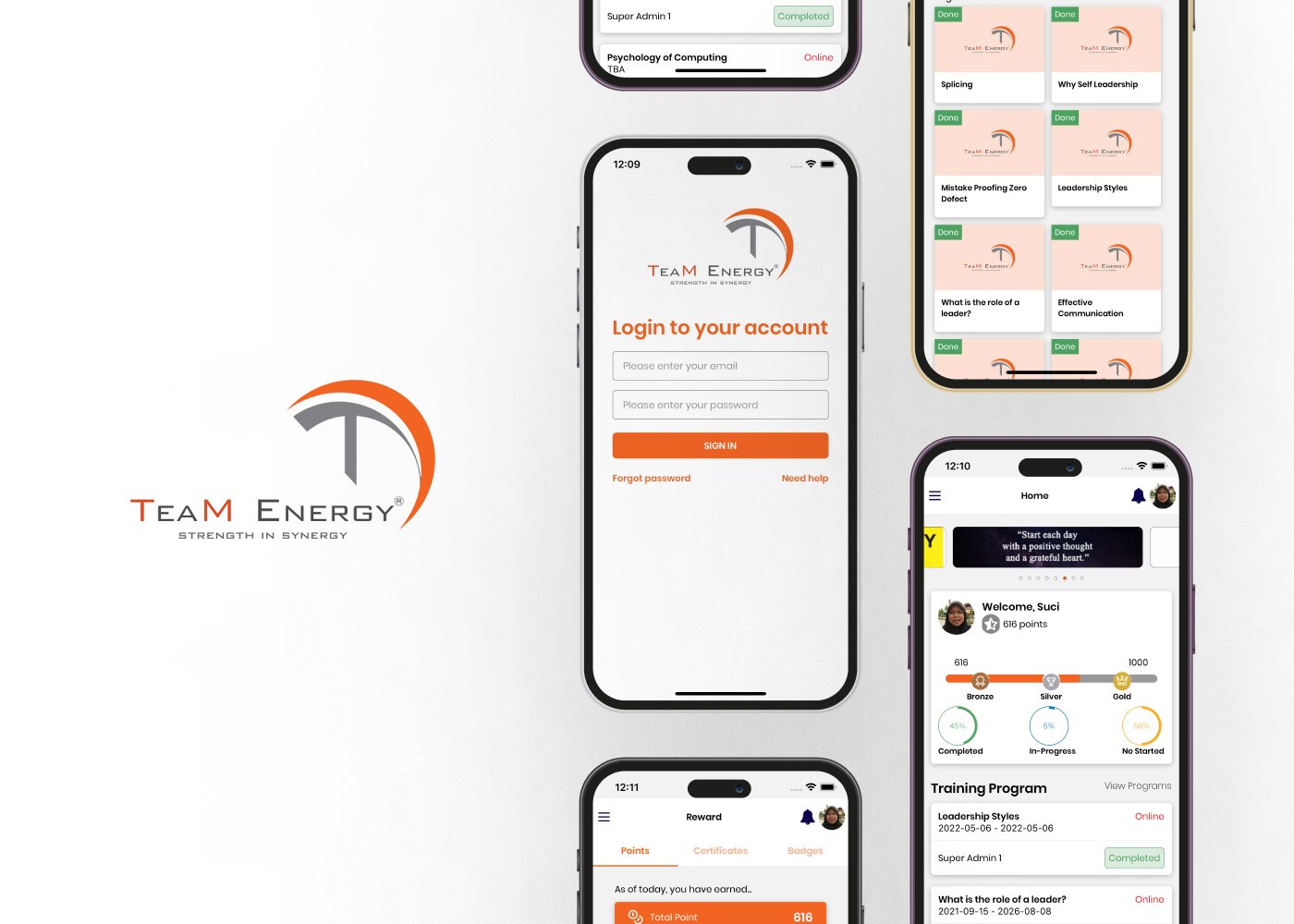 TeamEnergy e-Learning Mobile Apps
